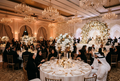 Luxurious wedding party venue decoration